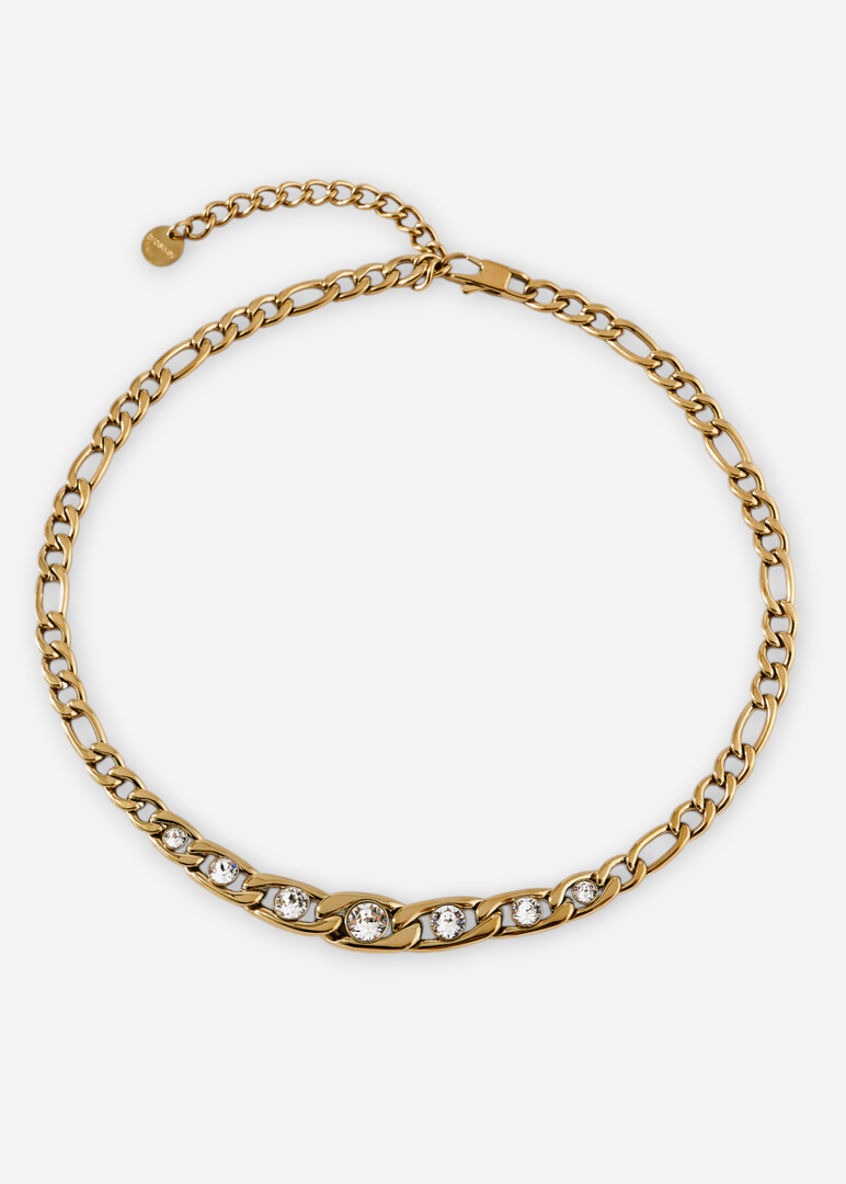 Gold necklace with SYMPHONIA crystal