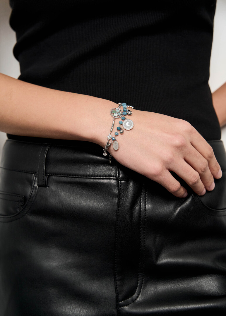 Silver bracelet with CHAKRA crystal