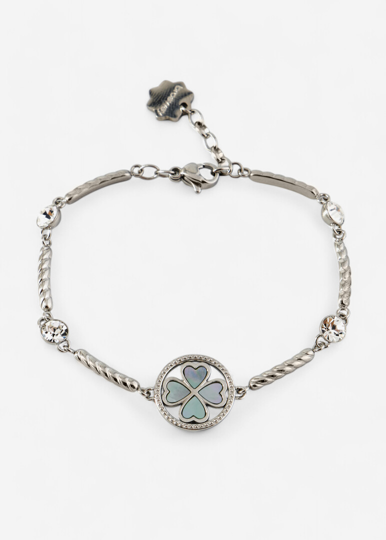 Silver bracelet with CHAKRA crystal