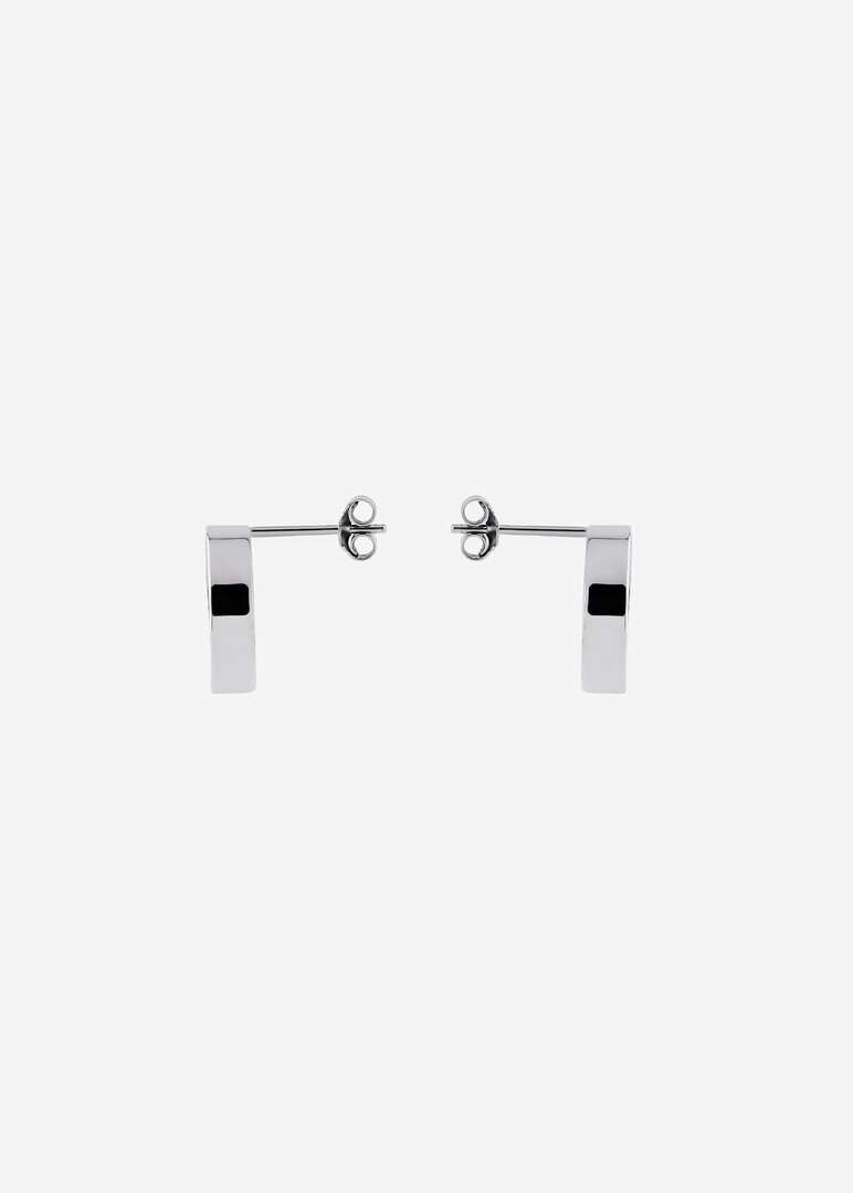 silver earrings