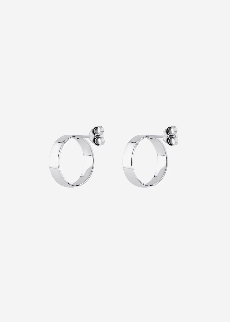 silver earrings