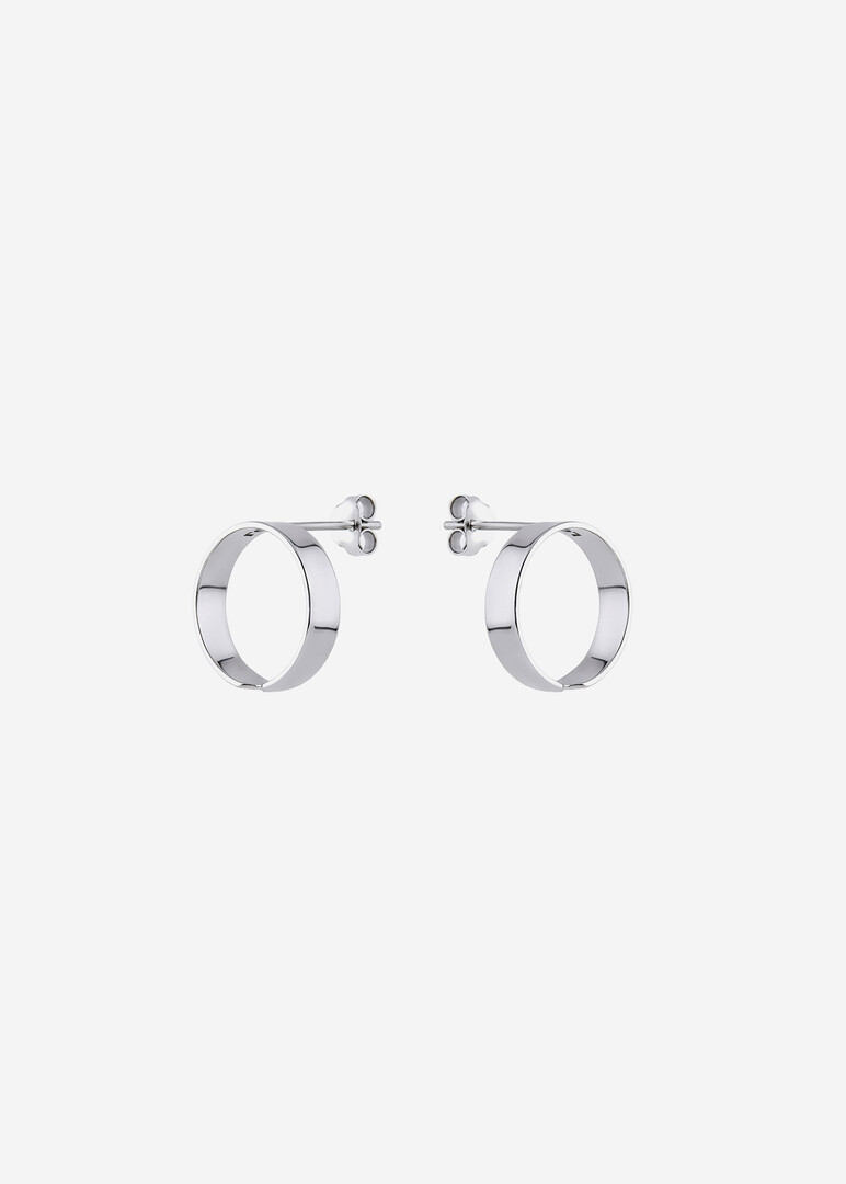 silver earrings