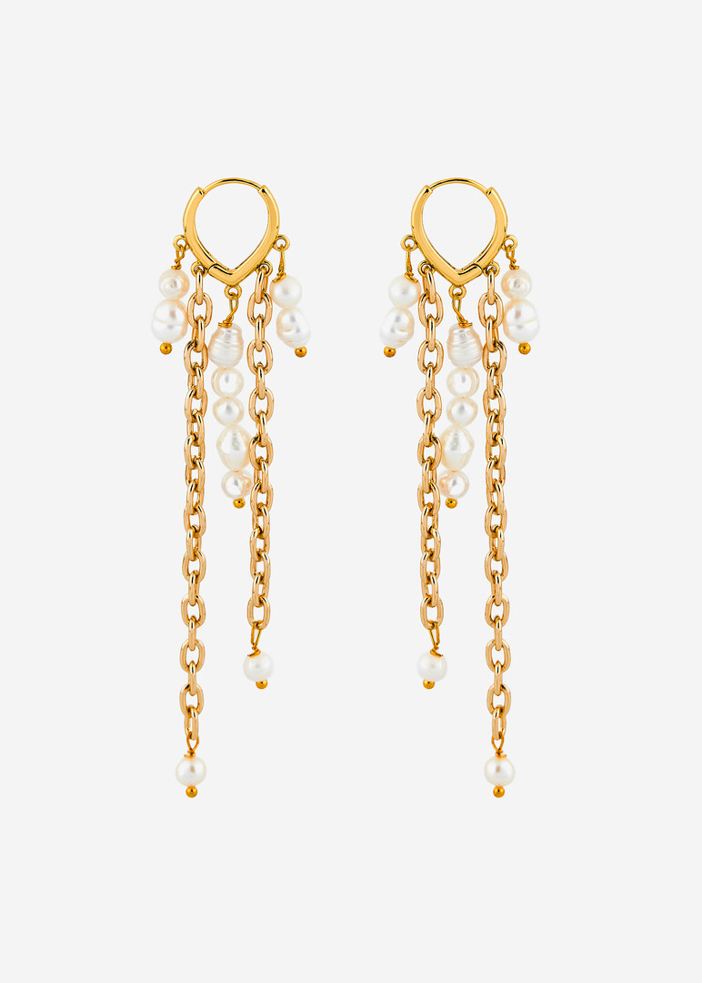gold-tone earrings Touches de champagne