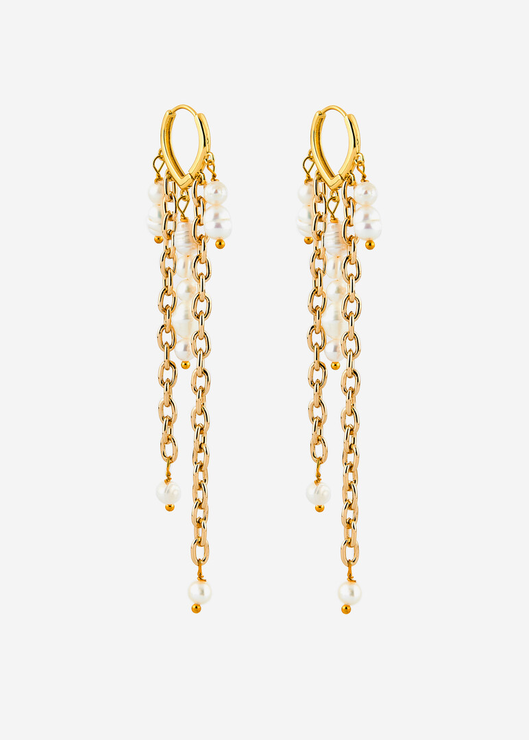 gold-tone earrings Touches de champagne