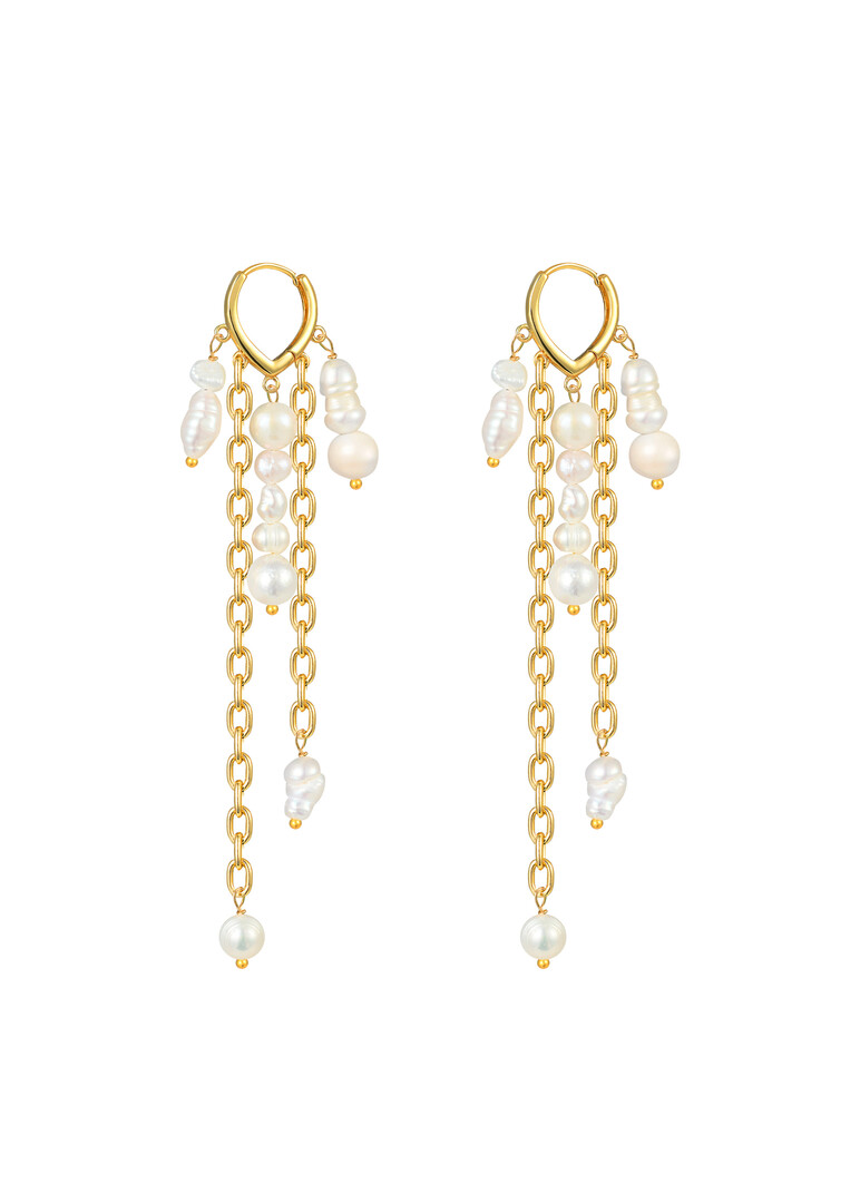 gold-tone earrings Touches de champagne
