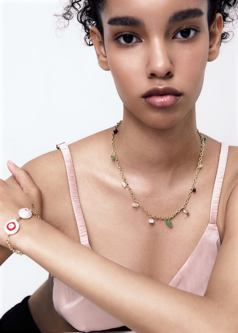 gold-tone necklace Aveugle