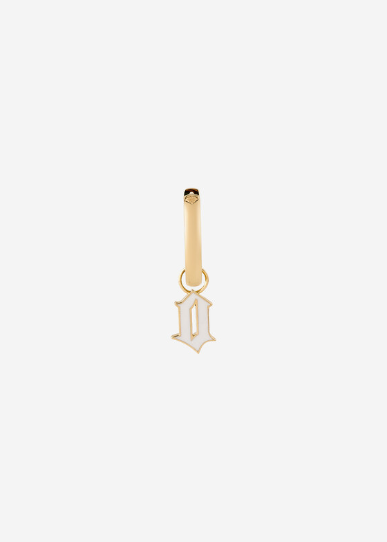 Моносерьги COBRA JEWELRY Моносерьга из золота с буквой «o»
