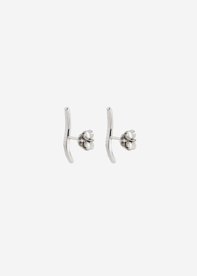 Серьги из серебра с фианитами Nimbus