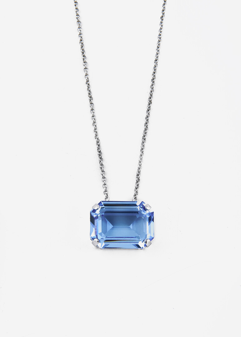 Колье с кристаллом, Light Sapphire Pendant