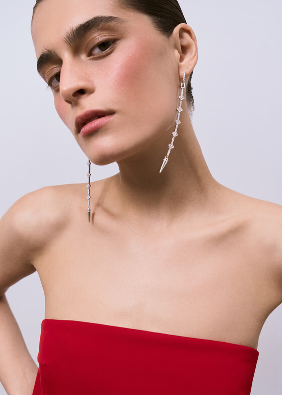 Серьги INDULGENCE safina concept Серьги с фианитами с серебряным покрытием Passion