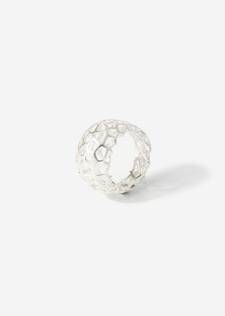Кольцо из серебра VORONOI