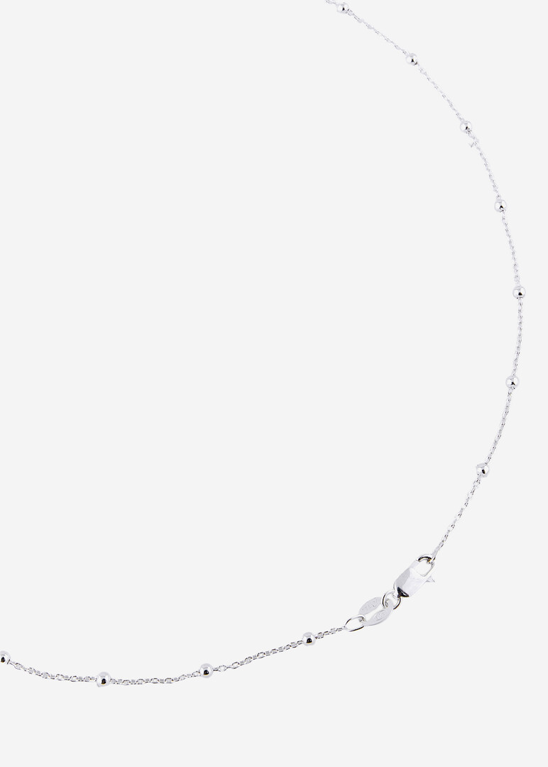 silver enamel key pendant on a chain