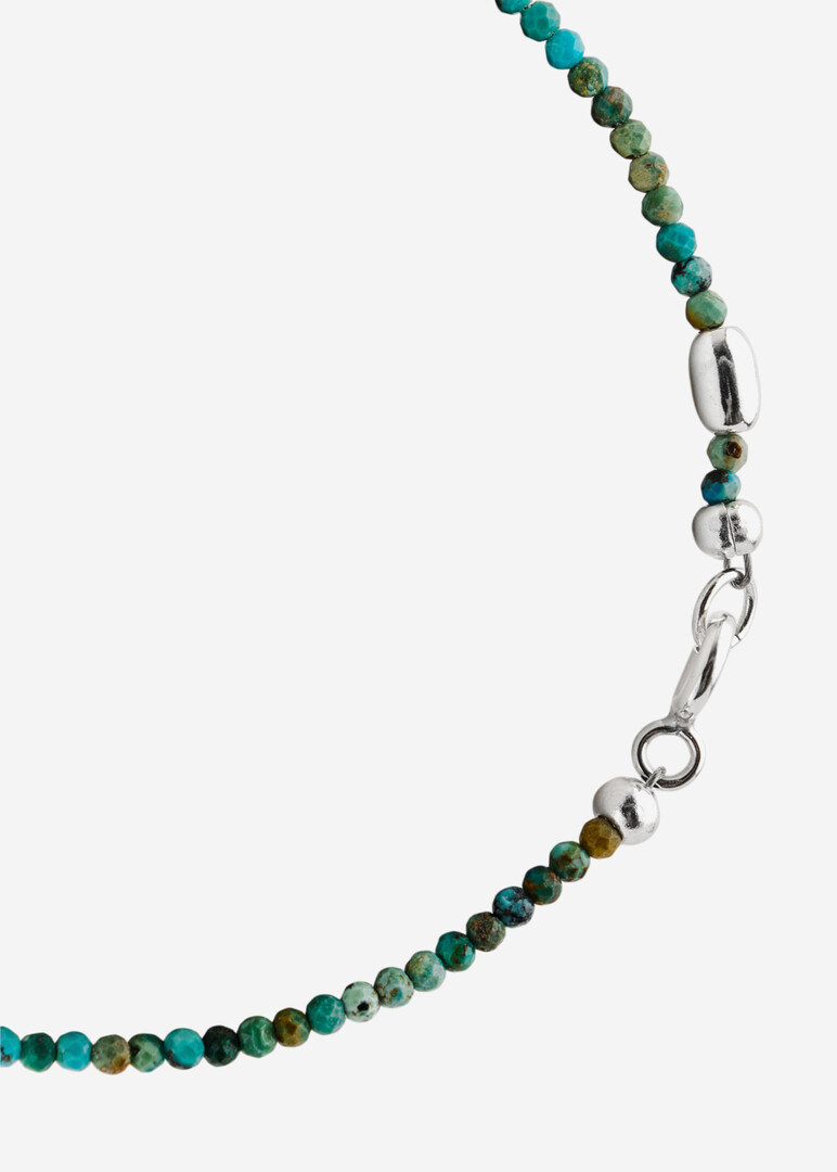 Turquoise and silver bracelet