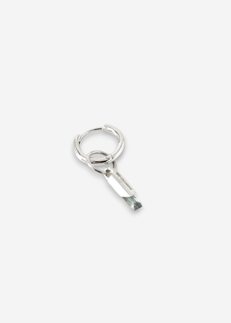 Monoserge made of silver with grey quartz