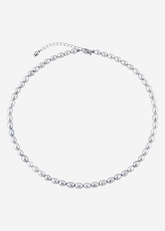 Колье из бусин Wisteria Gems Чокер из серого культивированного жемчуга