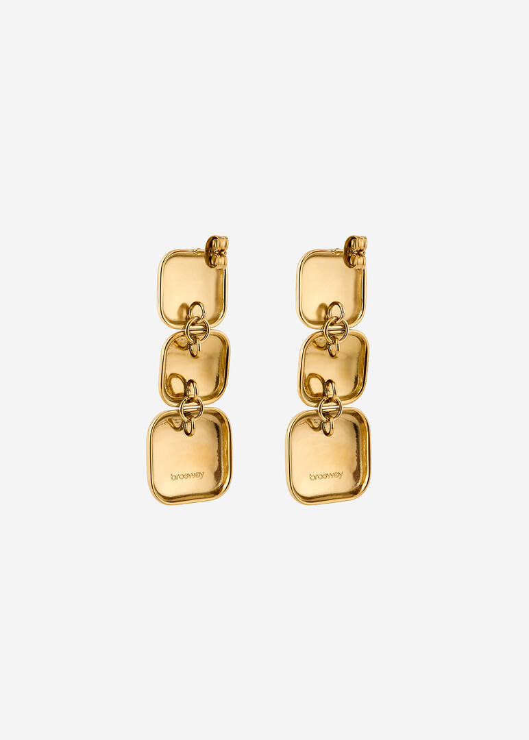 gold-plated steel earrings MUSE