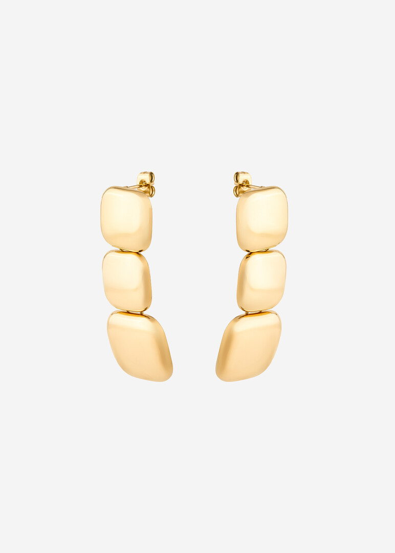 gold-plated steel earrings MUSE