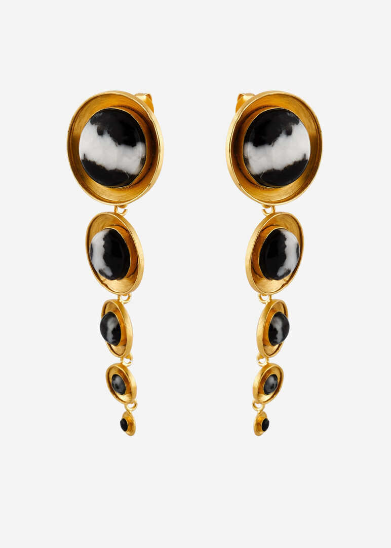gold-plated earrings Vida