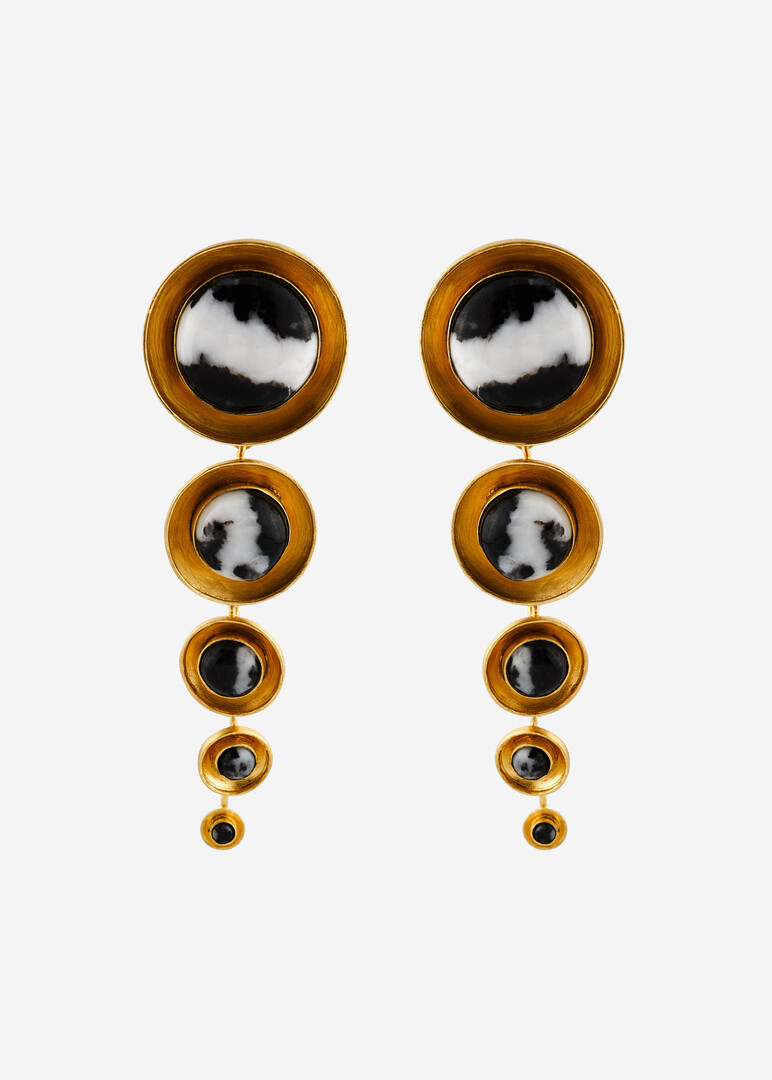 gold-plated earrings Vida