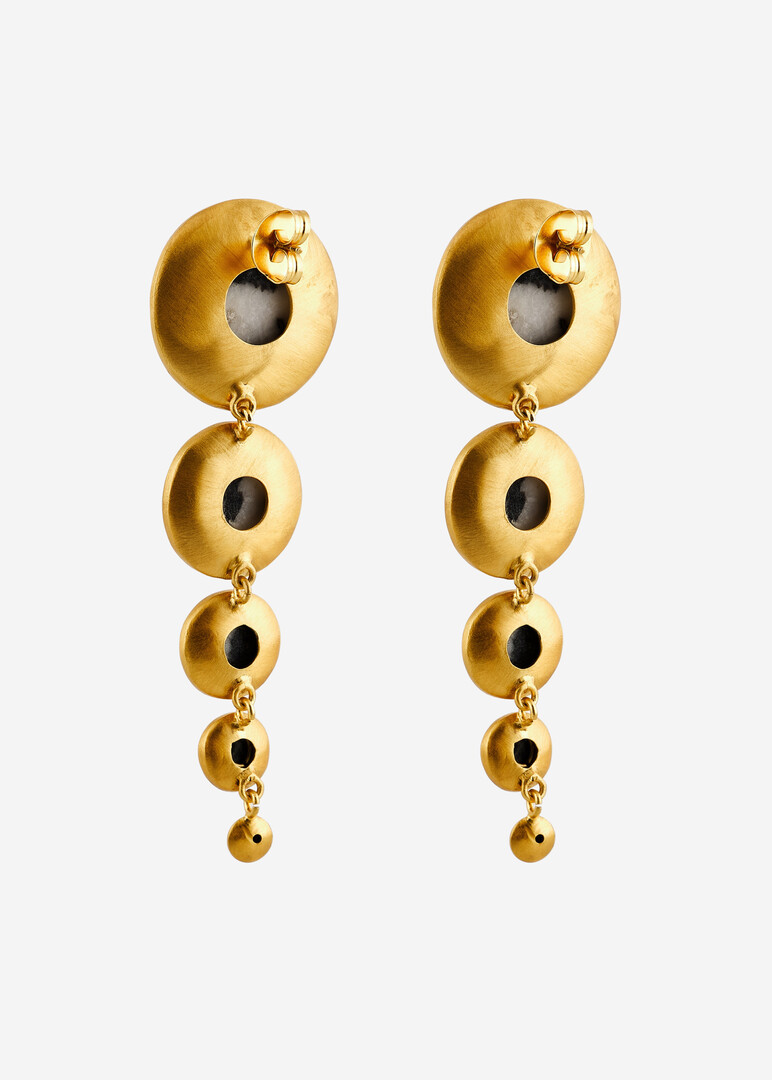 gold-plated earrings Vida