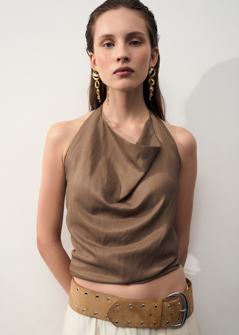 gold-plated earrings Vida