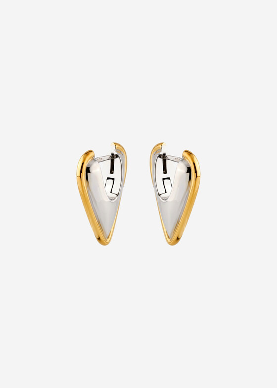 Акцентные серьги Avgvst Позолоченные серьги Bumper Hearts из серебра