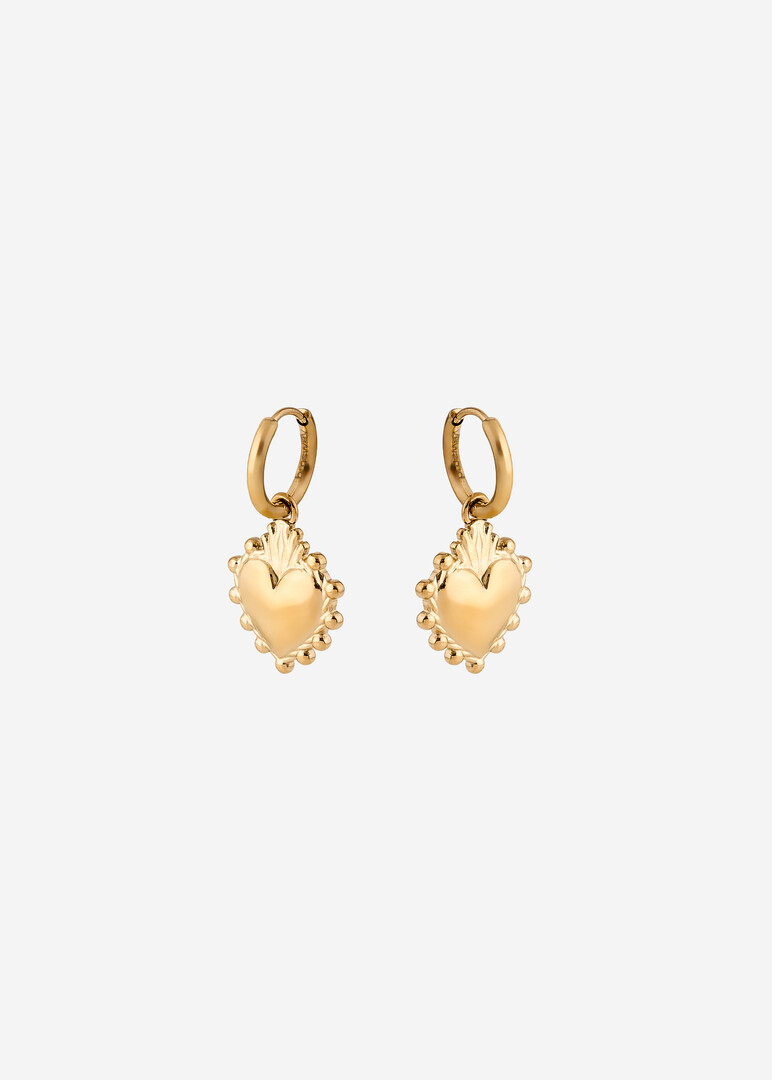 gold-plated steel earrings CHAKRA