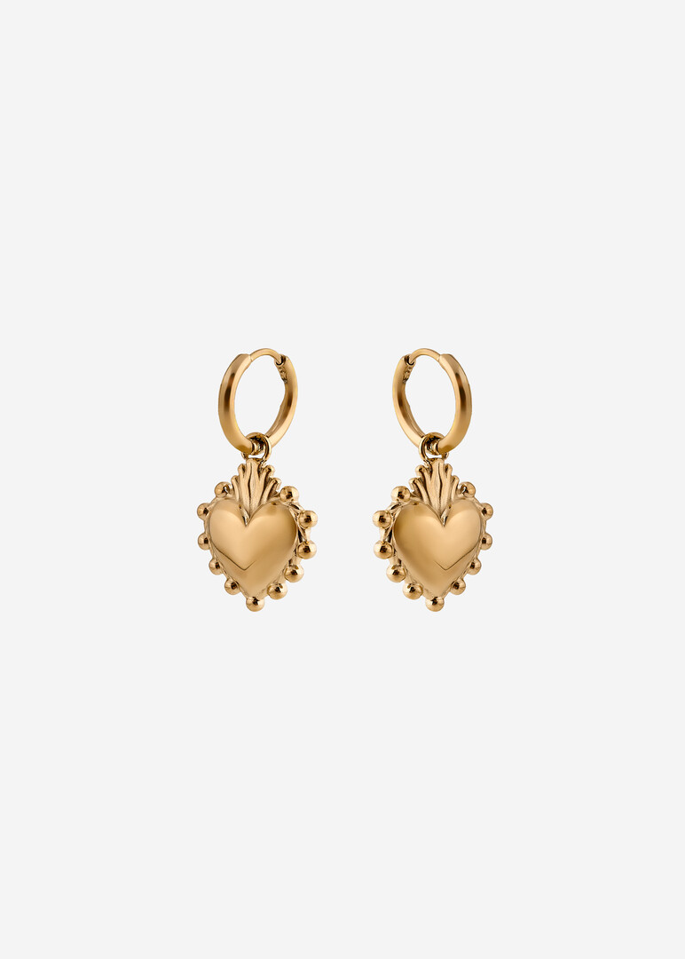gold-plated steel earrings CHAKRA