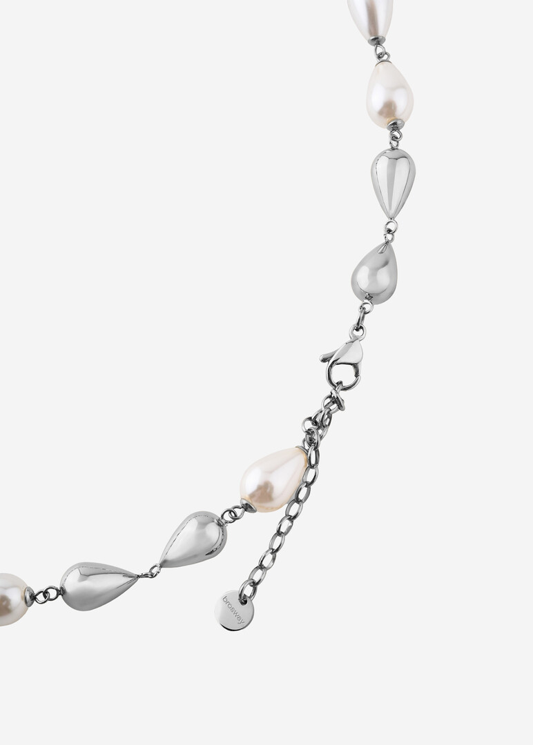 steel pearl necklace PERFECT