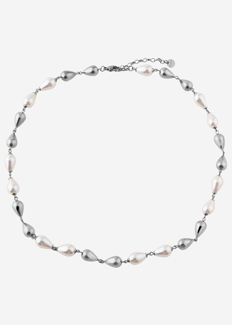 steel pearl necklace PERFECT