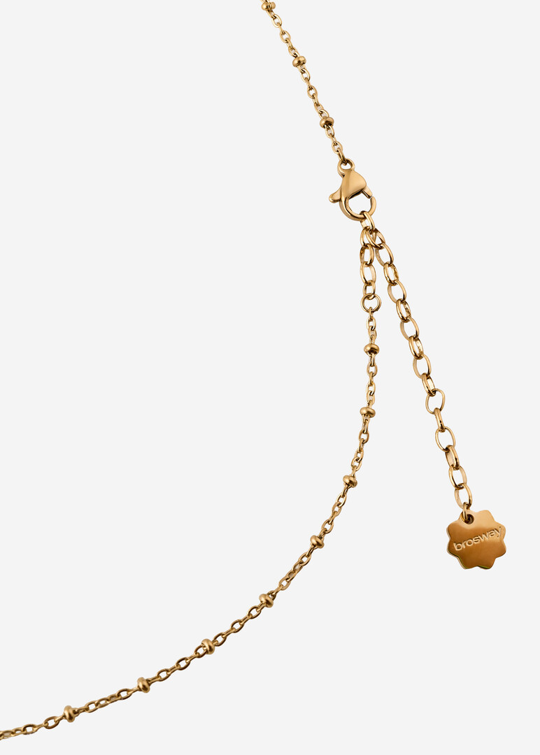 gold-plated crystal steel choker CHAKRA