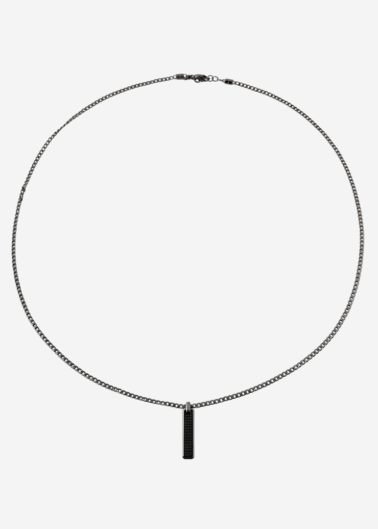 steel pendant with cubic zirconia INK