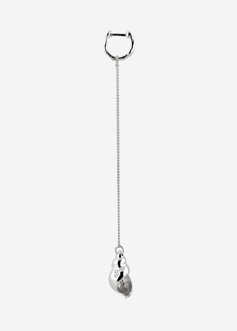 single silver earring «Shell» small