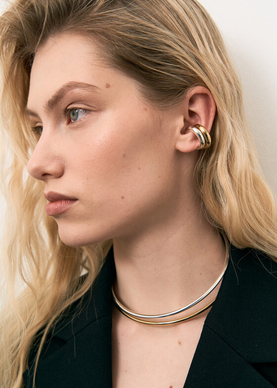 Каффы LUTA Jewelry Позолоченный кафф из серебра