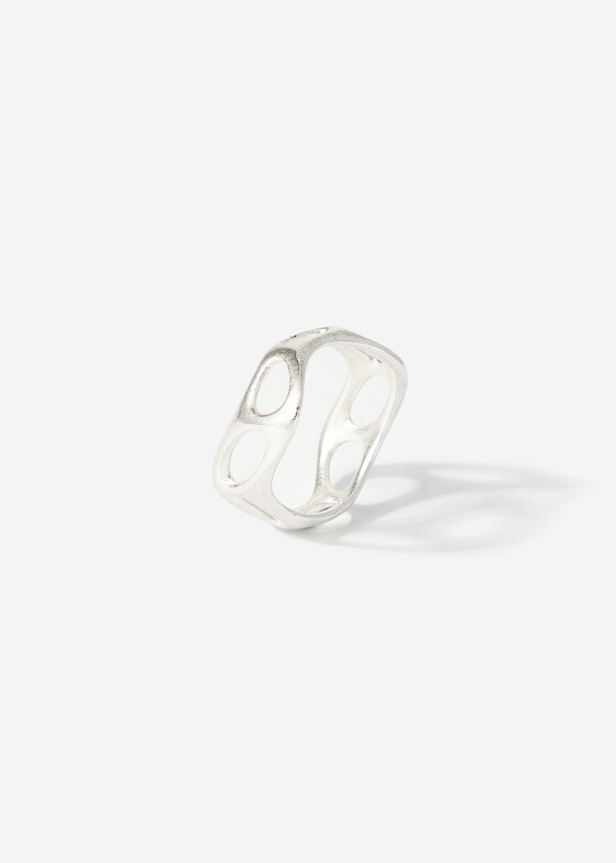 Широкие кольца STL Lab Кольцо из серебра BONE