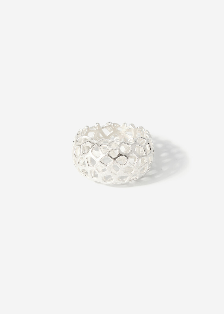 Кольцо из серебра VORONOI