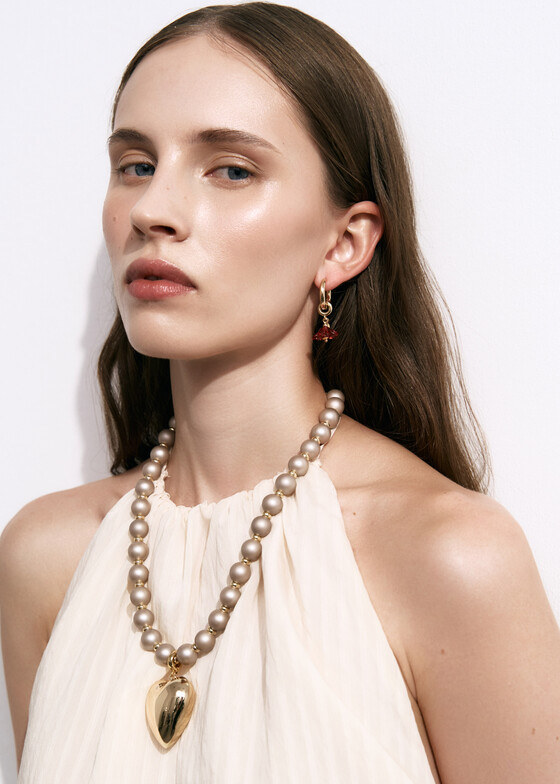Асимметричные серьги Kotlo Studio Асимметричные серьги со стеклянным цветочком Затерянный цветок