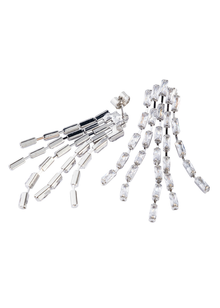 chandelier earrings with crystals