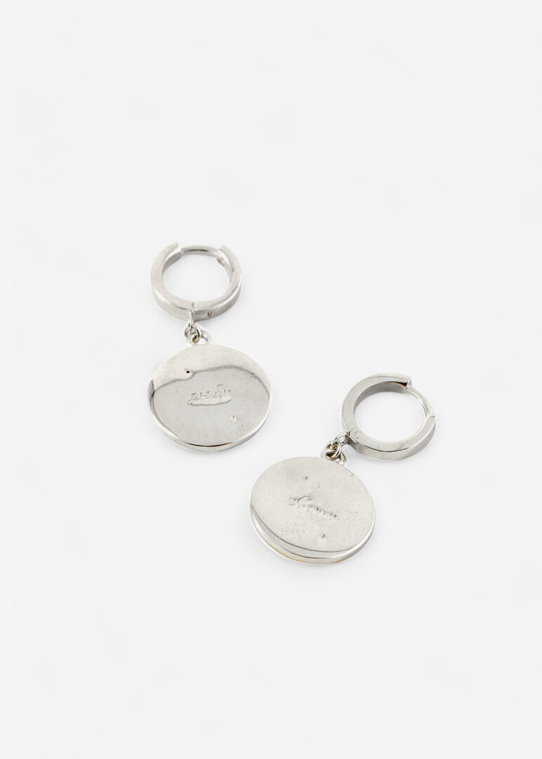 Gilded silver earrings «Alchemy Mini».