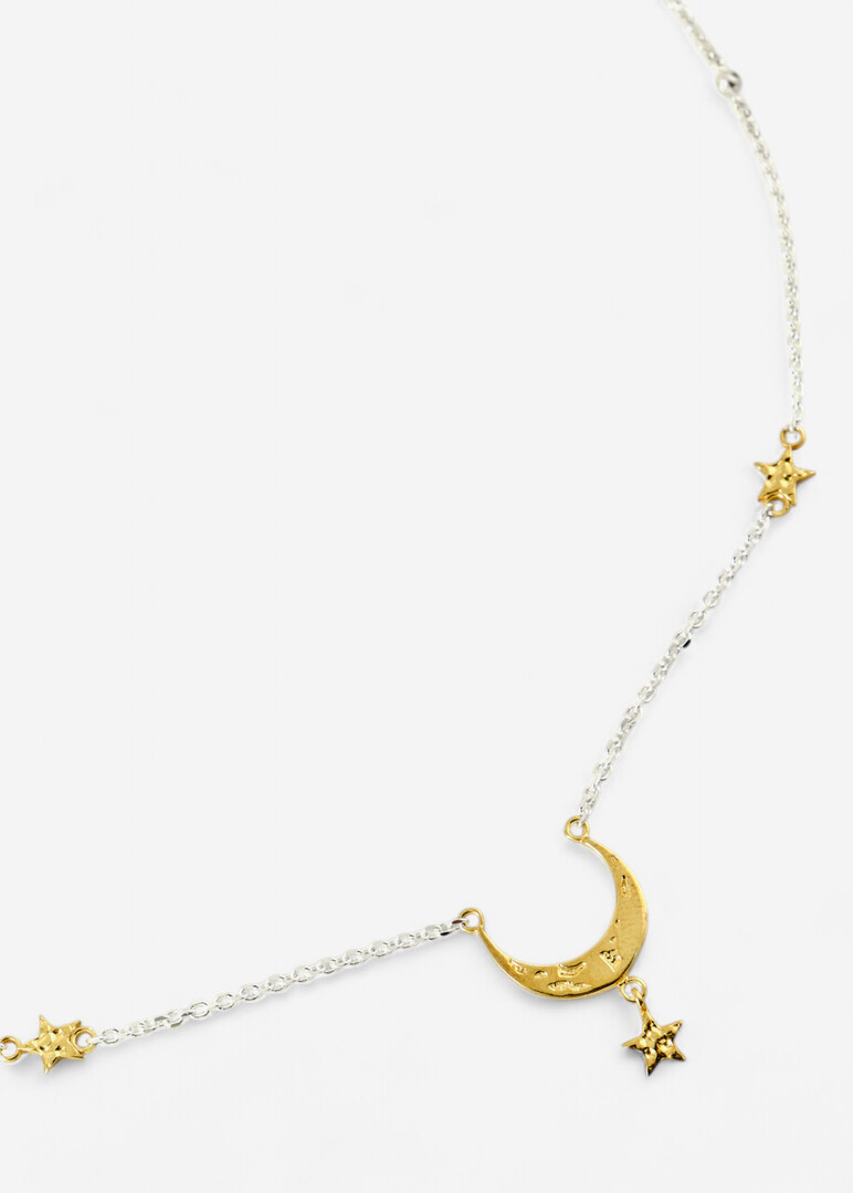 Gilded silver necklace «Femininity».