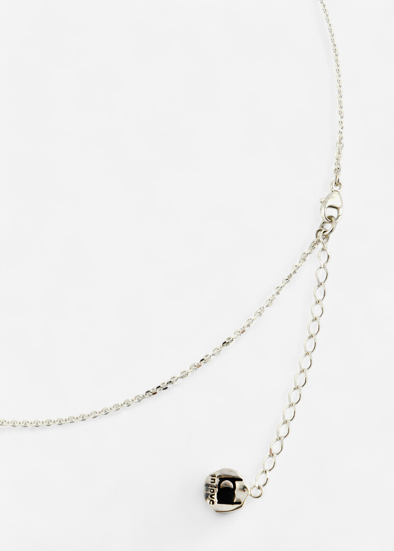 Gilded silver necklace «Femininity».
