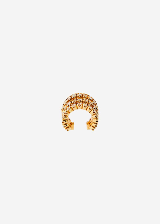 Каффы GOLDENGAL Позолоченный кафф из серебра «Сияние» с кубическим цирконием