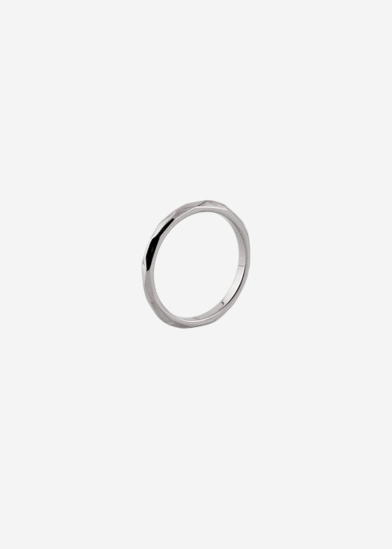 Тонкие кольца Grani Jewelry Тонкое кольцо из титана Грани