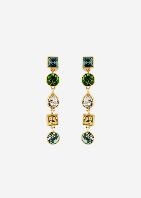 Длинные серьги Brosway Золотистые серьги с кристаллами EARRINGS SYMPHONIA