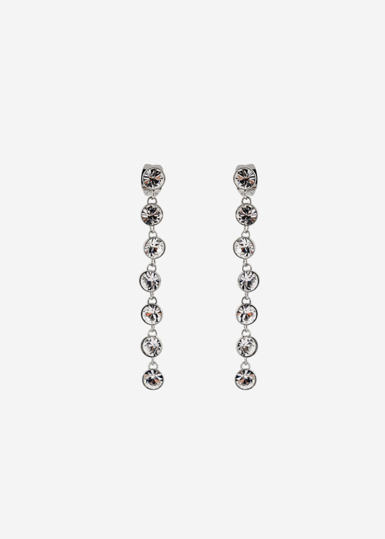 Длинные серьги Brosway Серебристые серьги с кристаллами EARRINGS SYMPHONIA