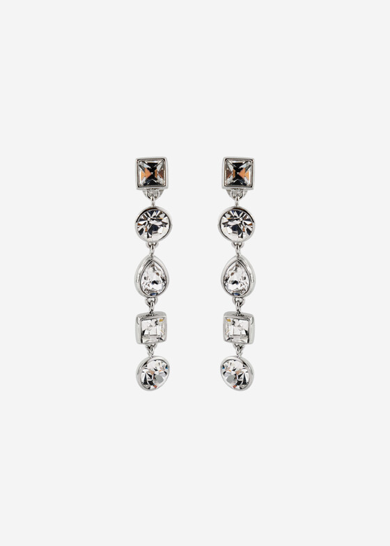 Длинные серьги Brosway Серебристые серьги с кристаллами EARRINGS SYMPHONIA