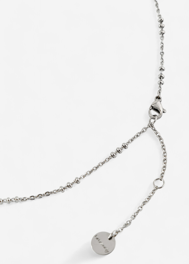 Silver necklace with crystals NECKLACE SYMPHONIA