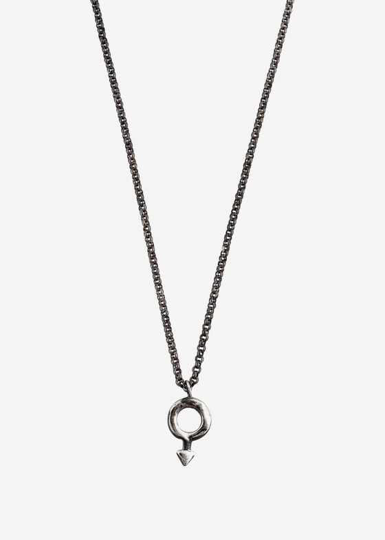 Колье с подвесами Mintaka Jewellery Колье-стрелка из серебра