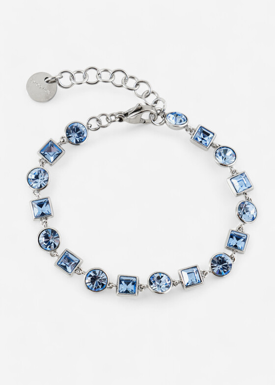 Браслеты из бусин Brosway Серебристый браслет с голубыми кристаллами BRACELET SYMPHONIA