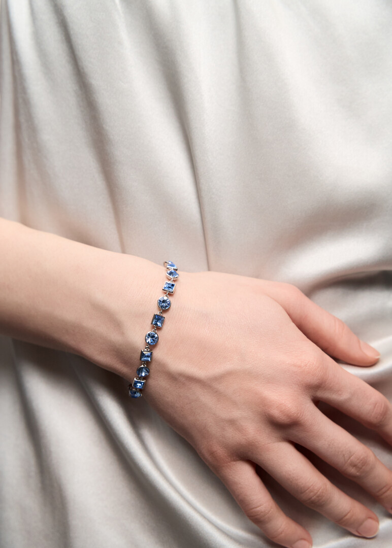 Silver bracelet with blue crystals BRACELET SYMPHONIA